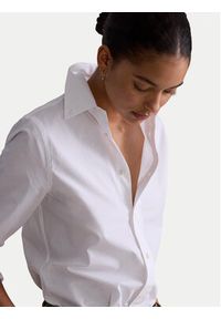 Polo Ralph Lauren Koszula 211941509002 Biały Slim Fit. Typ kołnierza: polo. Kolor: biały. Materiał: bawełna #3