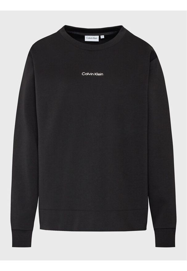 Calvin Klein Curve Bluza Inclu Micro Logo K20K205472 Czarny Regular Fit. Kolor: czarny. Materiał: bawełna
