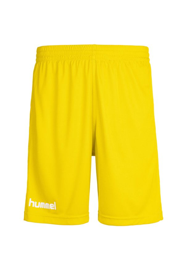 Spodenki sportowe dziecięce Hummel Core Kids Poly Shorts. Kolor: żółty. Styl: sportowy