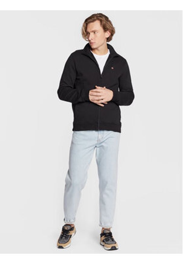 Napapijri Bluza Balis NP0A4GBA Czarny Regular Fit. Kolor: czarny. Materiał: bawełna