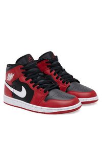 Nike Sneakersy Air Jordan 1 Mid DQ8426 Czerwony. Kolor: czerwony. Materiał: skóra. Model: Nike Air Jordan #4