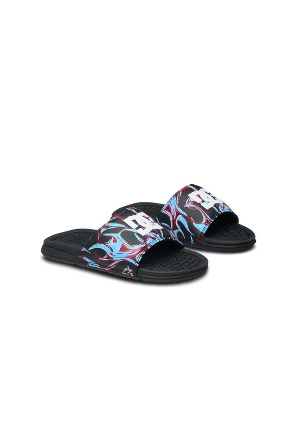 DC Shoes - Klapki dla Dzieci BOLSA. Kolor: niebieski. Materiał: tkanina, syntetyk, materiał. Wzór: nadruk. Styl: sportowy