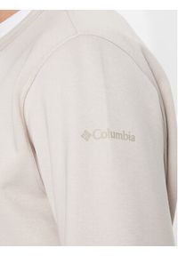 columbia - Columbia Bluza M Logo Fleece Crew Brązowy Regular Fit. Kolor: brązowy. Materiał: bawełna
