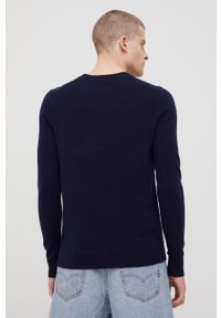 Superdry sweter wełniany męski kolor granatowy lekki. Okazja: na co dzień. Kolor: niebieski. Materiał: wełna. Długość rękawa: długi rękaw. Długość: długie. Wzór: melanż. Styl: casual #3