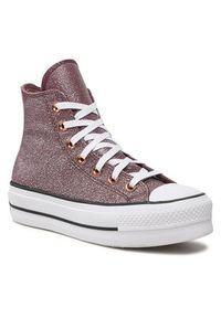 Converse Trampki Chuck Taylor All Star Life Hi A03240C Bordowy. Kolor: czerwony