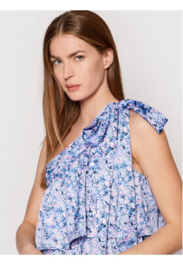 YAS Sukienka letnia Pulana 26026497 Fioletowy Relaxed Fit. Kolor: fioletowy. Materiał: syntetyk. Sezon: lato