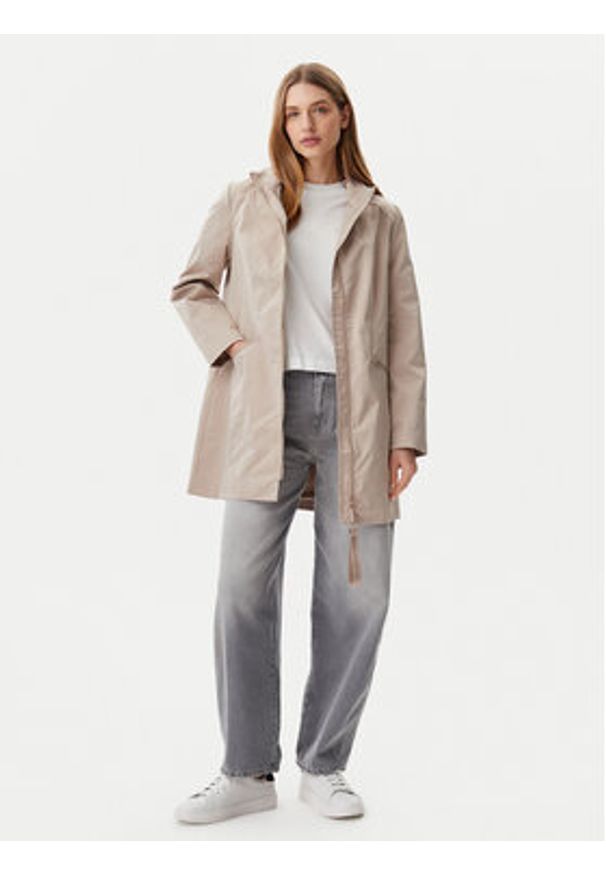 Olsen Kurtka przeciwdeszczowa 15101425 Beżowy Regular Fit. Kolor: beżowy. Materiał: syntetyk