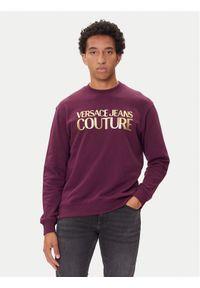Versace Jeans Couture Bluza 79GAIT05 Fioletowy Regular Fit. Kolor: fioletowy. Materiał: bawełna #1
