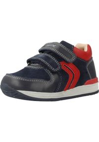 Geox - Buty GEOX B RISHON BOY Niebieski. Kolor: niebieski. Materiał: skóra. Sport: turystyka piesza
