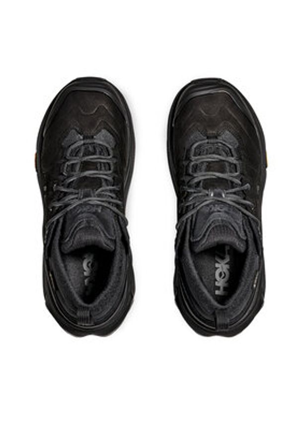 HOKA - Hoka Trekkingi Kaha 3 Low Gtx GORE-TEX 1162532 Czarny. Kolor: czarny. Materiał: nubuk, skóra. Technologia: Gore-Tex. Sport: turystyka piesza