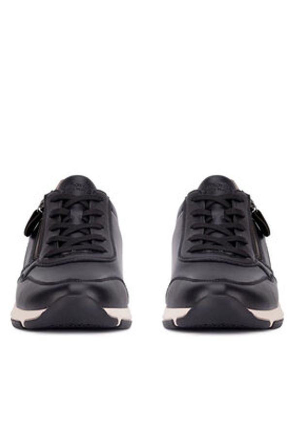 Remonte Sneakersy D1S01-03 Czarny. Kolor: czarny. Materiał: skóra