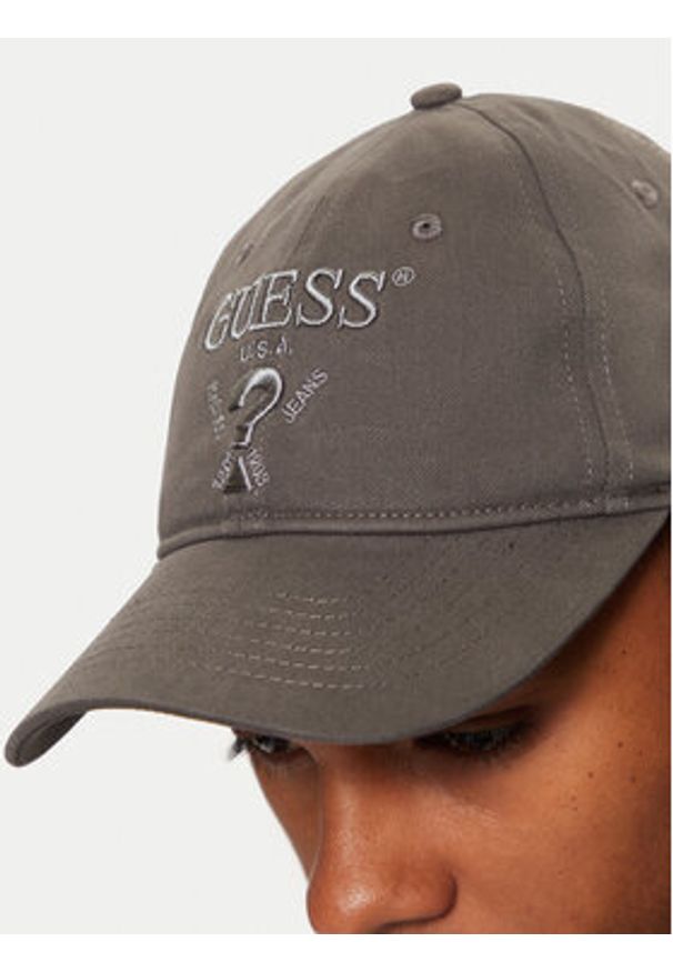 Guess Czapka z daszkiem M5RZ11 WO07T Szary. Kolor: szary. Materiał: bawełna, materiał