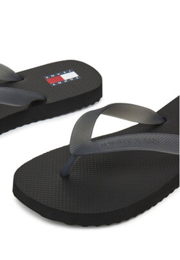 Tommy Jeans Japonki Tjw Logo Flip Flop EN0EN02447 Czarny. Kolor: czarny
