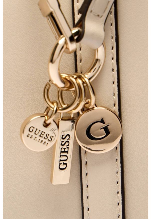 Guess - GUESS Damska shopperka w kolorze taupe Daryna. Kolor: beżowy. Materiał: skórzane