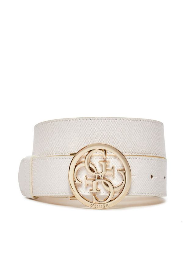 Guess Pasek Damski Yarmilla (GG) Belts BW9144 P4335 Biały. Kolor: biały. Materiał: skóra