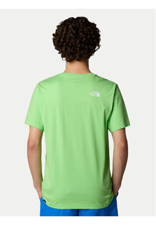 The North Face T-Shirt SS Simple Dome NF0A87NG Zielony Regular Fit. Kolor: zielony. Materiał: syntetyk