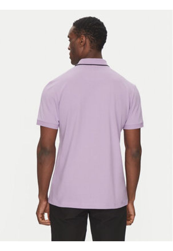 BOSS Polo Philix Tape 50537489 Różowy Regular Fit. Typ kołnierza: polo. Kolor: różowy. Materiał: bawełna