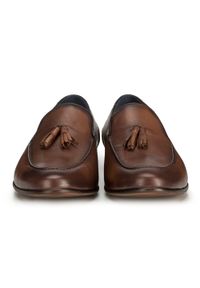 Wittchen - Męskie mokasyny skórzane z małymi chwostami. Zapięcie: bez zapięcia. Kolor: brązowy. Materiał: skóra. Wzór: gładki. Styl: klasyczny, elegancki #7