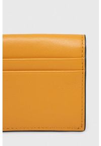 MICHAEL Michael Kors portfel skórzany damski kolor żółty. Kolor: żółty. Materiał: skóra #4
