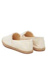 TOMMY HILFIGER - Tommy Hilfiger Espadryle Fringe Canvas Closed Espadrille FW0FW08881 Beżowy. Kolor: beżowy. Materiał: materiał #6