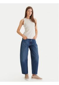 Calvin Klein Jeans Top LV047F232G Beżowy Regular Fit. Kolor: beżowy. Materiał: bawełna #2