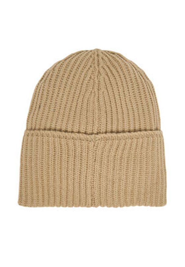 TOMMY HILFIGER - Tommy Hilfiger Czapka Th Elevated Script AW0AW17777 Beżowy. Kolor: beżowy. Materiał: wełna