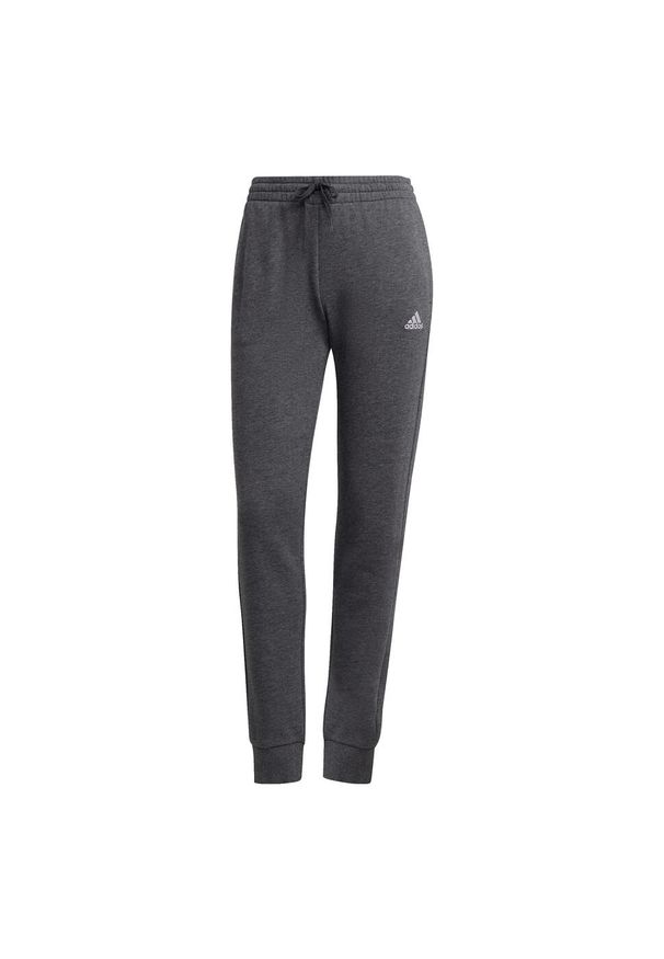 Adidas - Spodnie damskie adidas Essentials Slim Tapered Cuffed Pant. Kolor: wielokolorowy, szary, biały. Sport: fitness