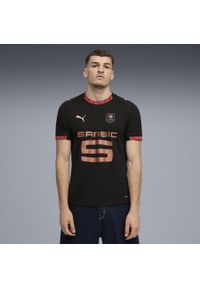 Puma - Męska trzecia koszulka Stade Rennais F.C. 25/26 PUMA Black Copper Metallic. Kolor: czarny, szary, wielokolorowy. Sport: piłka nożna