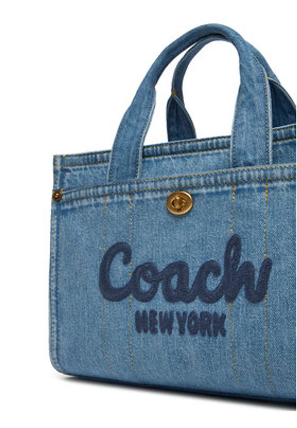 Coach Torebka Cargo CR659 Granatowy. Kolor: niebieski. Materiał: skórzane