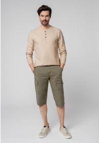 Volcano - Szorty bojówki z paskiem P-ERGS. Materiał: materiał, bawełna, elastan, tkanina. Długość: krótkie #1