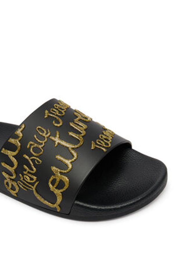 Versace Jeans Couture Klapki 80VA3SQ1 ZSS79 899 Czarny. Kolor: czarny. Materiał: syntetyk