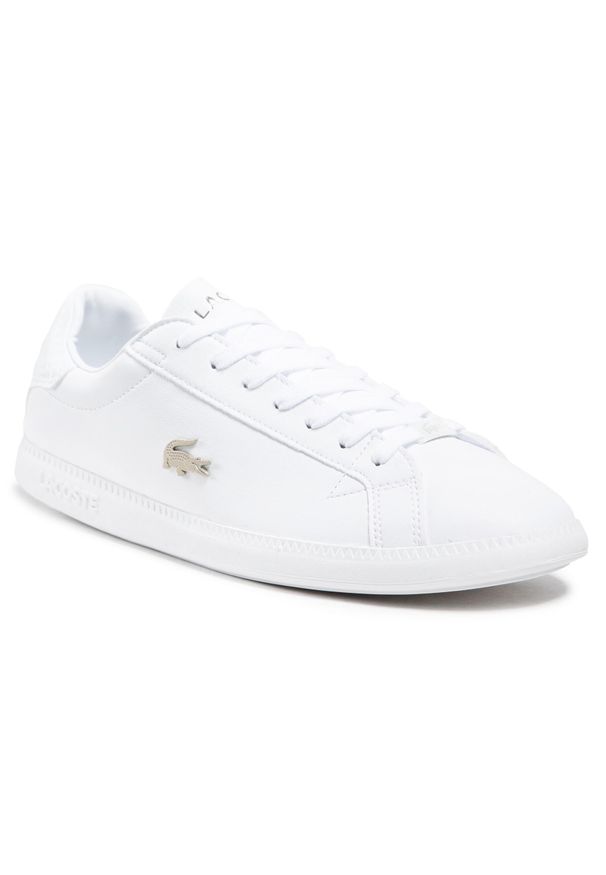 Sneakersy Lacoste Graduate 0721 1 Sma 7-41SMA001121G Wht/Wht. Kolor: biały