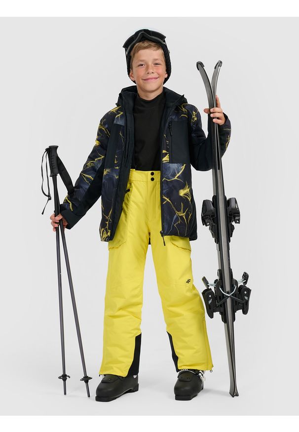 4f - 4F Kurtka narciarska membrana 8000 chłopięca - multikolor 152 (11-12 lat). Kolor: wielokolorowy. Materiał: poliester, materiał. Sezon: lato
