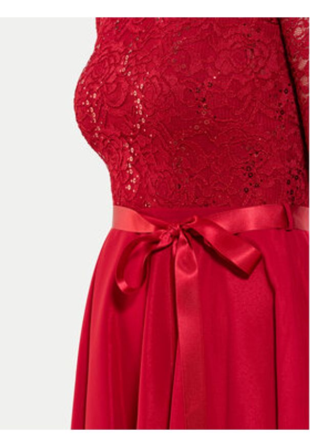 Swing Sukienka koktajlowa 77761210 Czerwony Regular Fit. Kolor: czerwony. Materiał: syntetyk. Styl: wizytowy