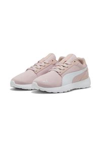 Puma - Damskie sneakersy SOFTRIDE Cosmic PUMA Rose Quartz White Pink. Kolor: biały, różowy, wielokolorowy. Materiał: skóra, syntetyk, nubuk. Szerokość cholewki: normalna #1