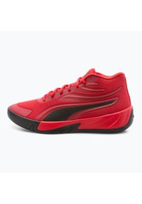Puma - Buty do koszykówki męskie PUMA Court Pro. Kolor: czerwony. Materiał: materiał, tkanina. Sport: koszykówka