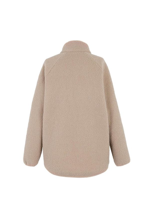 Regatta - Bluza Polarowa Damska Borg Pełen Suwak Frankie. Kolor: beżowy. Materiał: polar. Sezon: zima