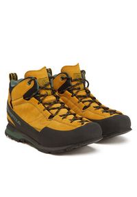 LA SPORTIVA - La Sportiva Trekkingi Boulder X Mid GTX ZFAS054E32E26 Żółty. Kolor: żółty. Materiał: zamsz, skóra. Sport: turystyka piesza
