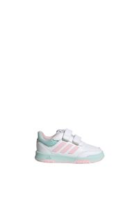 Adidas - Tensaur Hook and Loop Shoes. Okazja: na co dzień. Kolor: różowy, niebieski, wielokolorowy, biały. Materiał: materiał. Sport: turystyka piesza