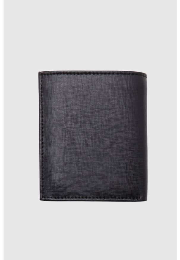 Guess - GUESS Czarny portfel męski Milano Bifold. Kolor: czarny. Materiał: skóra