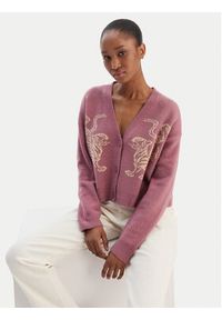 RVCA Kardigan EVJSW03002 Fioletowy Relaxed Fit. Kolor: fioletowy. Materiał: syntetyk #5