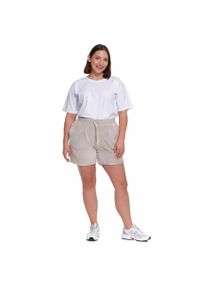 Szare Modne Damskie Szorty Moraj. Okazja: na co dzień. Kolor: szary. Materiał: materiał. Sezon: lato. Styl: casual, elegancki