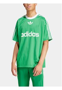 Adidas - adidas T-Shirt adicolor IM9457 Zielony Loose Fit. Kolor: zielony. Materiał: syntetyk #3