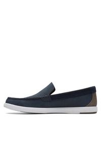 Clarks Lordsy Bratton Loafer 26172448 Granatowy. Kolor: niebieski. Materiał: skóra, nubuk #5