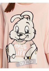 Guess T-Shirt W3RI53 K9RM3 Różowy Relaxed Fit. Kolor: różowy. Materiał: bawełna #3