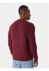 Tommy Jeans Sweter DM0DM21787 Bordowy Regular Fit. Kolor: czerwony. Materiał: bawełna #5