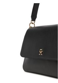 TOMMY HILFIGER - Tommy Hilfiger Torebka Th Joy Shoulder Bag AW0AW16815 Czarny. Kolor: czarny. Materiał: skórzane #6