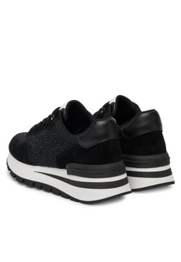 Liu Jo Sneakersy Amazing 20 BA5043 PX248 Czarny. Kolor: czarny. Materiał: skóra, zamsz