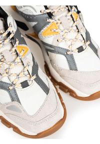 Geox Sneakersy "T01 A" | T94BTA 01422 | T01 A | Kobieta | Biały, Żółty. Kolor: biały, wielokolorowy, żółty. Materiał: materiał, skóra #4