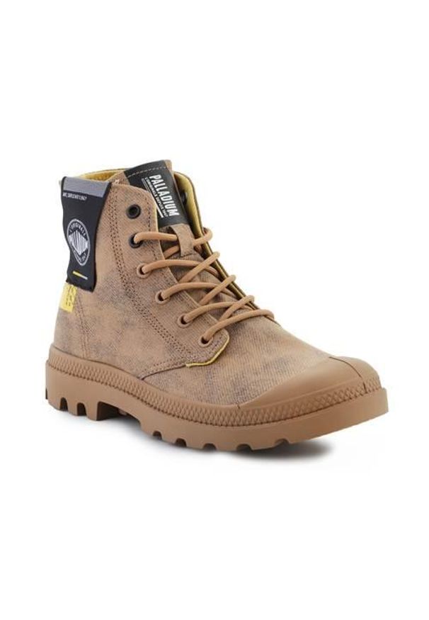 Buty do chodzenia unisex Palladium Pampa Surplus. Zapięcie: sznurówki. Kolor: brązowy. Materiał: materiał, syntetyk, tkanina. Szerokość cholewki: normalna. Sport: turystyka piesza